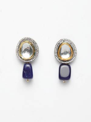 Blue diamond earrings 1