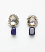 Blue diamond earrings