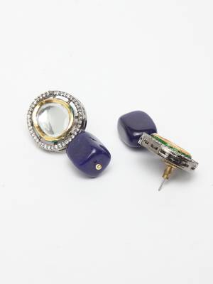 Blue diamond earrings 3