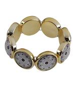 Black And White Enamel Print Stone Coff And Kada Bracelet For Girls And Women