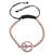 Attractive Rose Gold Alloy Beads Diamond Religious Bracelet For Girls And Women Daily Wear Jewelry
