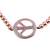 Attractive Rose Gold Alloy Beads Diamond Religious Bracelet For Girls And Women Daily Wear Jewelry