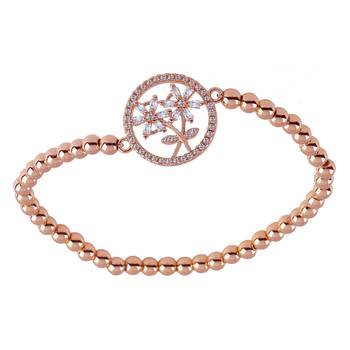 Floral Diamond Bracelet For Girls And Women 1