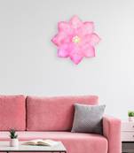 Fuschia Orchid Iron Floral Wall Art Small