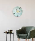 Mint Green Iron Disc Wall  Art Medium