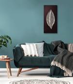 Sterling Aluminium and Iron Elm Leaf Wall Art