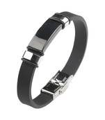 Black Leather Bracelet Wristband Style New Fashion  Bracelet For Boys And Men