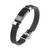 Black Leather Bracelet Wristband Style New Fashion  Bracelet For Boys And Men