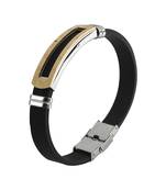 Black Leather Cross Bracelet Wristband Style Bracelet For Boys And Men