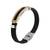 Black Leather Cross Bracelet Wristband Style Bracelet For Boys And Men
