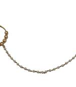 Gold cubic zirconia nose-ring