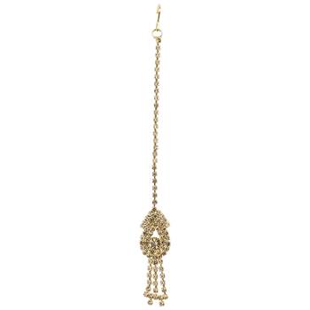 Traditional Gold Plated Unique Golden With Maang Tikka For Girls And Women Jewellery 2