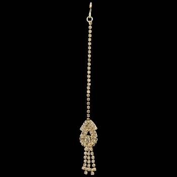Traditional Gold Plated Unique Golden With Maang Tikka For Girls And Women Jewellery 3