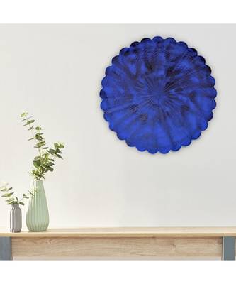 Antonia Blue Iron Disc Wall Art Small 1