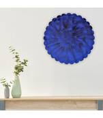 Antonia Blue Iron Disc Wall Art Small