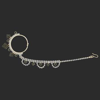 Traditional Gold Plated Antique Nose Ring For Girls And Women Jewellery 3