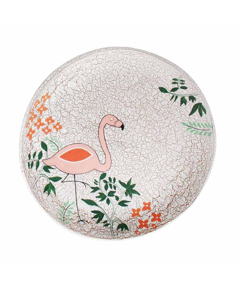 Handcrafted White Terracotta Wall Plate Fanusta 3207728