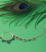 Traditional Gold Plated Antique Designer Wedding Nose Ring For Girls And Women Jewellery