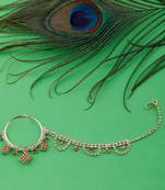 Traditional Gold Plated Antique Golden Nose Ring For Girls And Women Jewellery