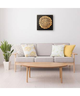 Golden Sunflower Metal Wall Art 1