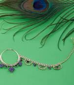 Traditional Gold Plated Antique Wedding Nose Ring For Girls And Women Jewellery