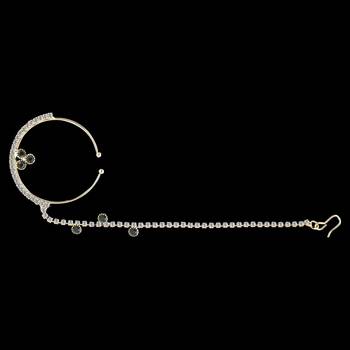 Traditional Gold Plated Elegant Nose Ring For Girls And Women Jewellery 3