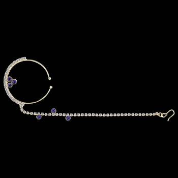 Traditional Gold Plated Elegant Designer Wedding Nose Ring For Girls And Women Jewellery 3