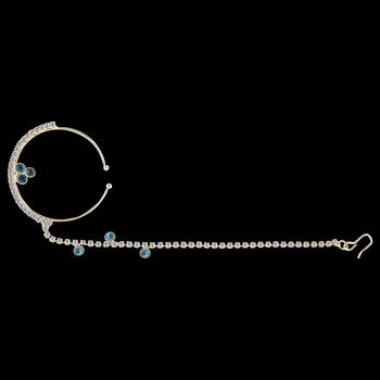 Traditional Gold Plated Elegant Designer Wedding Nose Ring For Girls And Women Jewellery 3