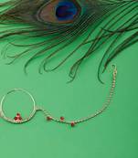 Traditional Gold Plated Elegant Nose Ring For Girls And Women Jewellery