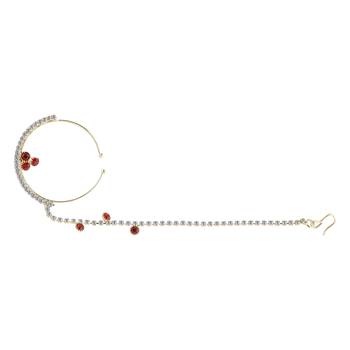 Traditional Gold Plated Elegant Nose Ring For Girls And Women Jewellery 2