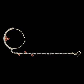 Traditional Gold Plated Elegant Nose Ring For Girls And Women Jewellery 3
