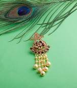 Traditional Gold Plated Antique Designer Wedding Brooch For Unisex Jewellery