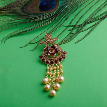 Traditional Gold Plated Antique Wedding Brooch For Unisex Jewellery 1