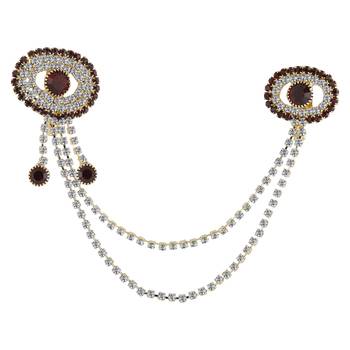Traditional Gold Plated Exlusive Wedding Brooch For Unisex Jewellery 2
