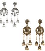 Partywear Traditional Dangler Type Earrings Combo Set Pair Of 2  For Gilrs And Women Jewellery