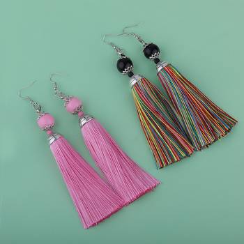 Partywear Tassel Earrings Combo Set Pair Of 2 For Girls And Women Jewellery 2