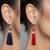 Partywear Nevy Blue Colour And Red Colour Tassel Earrings Combo Set Pair Of 2 For Girls And Women Jewellery