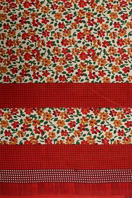 Red Cotton Printed Jaipuri Double Bedsheet with 2 Pillow Covers 3