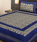 AJ Home 100% Cotton 2 Double Bedsheets with 4 Pillow Covers