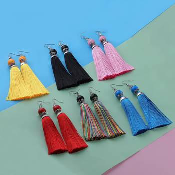 Partywear Different Multi Colour Tassel Earrings Combo Set Set Pair Of 6 For Girls And Women Jewellery 2