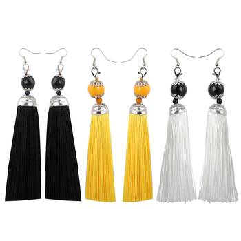 Partywear Different Multi Colour Tassel Earrings Combo Set Set Pair Of 3 For Girls And Women Jewellery 1