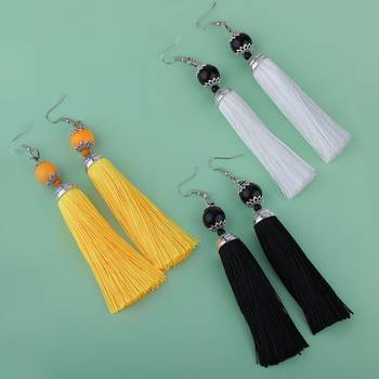 Partywear Different Multi Colour Tassel Earrings Combo Set Set Pair Of 3 For Girls And Women Jewellery 2