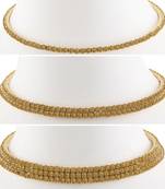 Diamond Studded Party Wear Necklaces Combo For Girls And Womens Jewellery Set Of 3