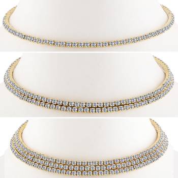 Gold Plated Plated Diamond Studded Combo For Girls And Women Jewellery Set Of 3 1