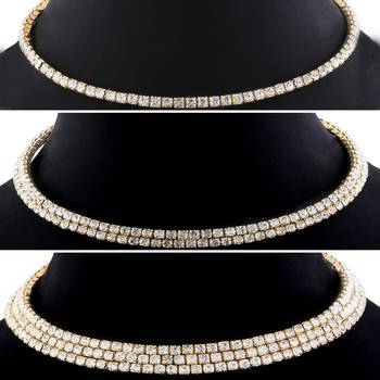 Gold Plated Plated Diamond Studded Combo For Girls And Women Jewellery Set Of 3 2