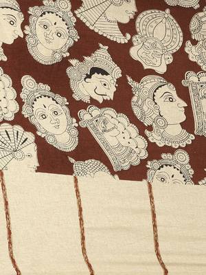 Maroon plain linen saree with blouse 3