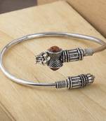 Adjustable Trishul Damroo Rudraksha Bahubali Kada Bracelet Mahakal For Men Boys Girls