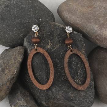 Wonderful Attractive Diamond Wooden Light Weight  Earrings For Girls And Women. 5