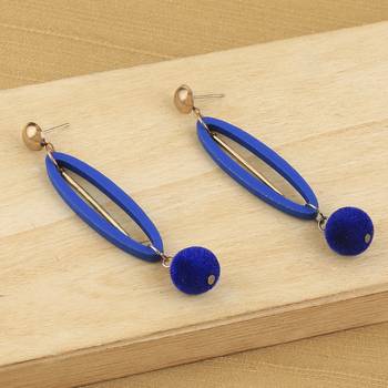 Beautiful Stylish Wooden Light Weight Dangler Earrings For Girls And Women. 1
