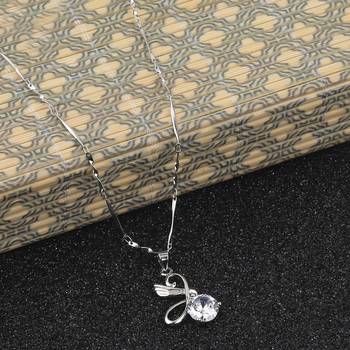Silver Plated Chain With Stylish Different Look Solitaire Diamond Pendant For Women 2